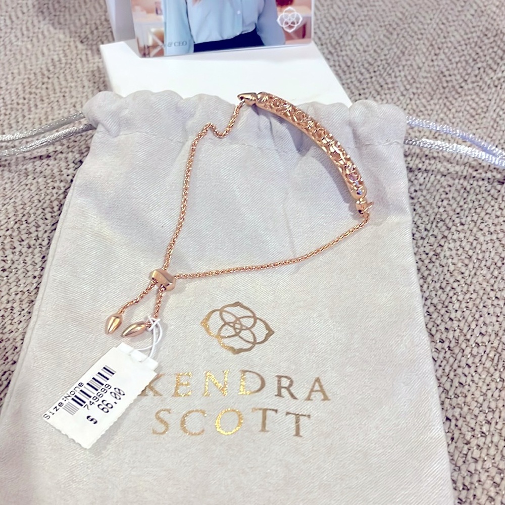 Kendra Scott Gilly Slider Bracelet. Layering bracelet, Rose Gold.